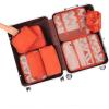 imageBAGAIL 8 Set Packing Cubes Luggage Packing Organizer Bags for Travel AccessoriesBlack FloralOrange