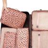 imageBAGAIL 8 Set Packing Cubes Luggage Packing Organizer Bags for Travel AccessoriesBlack FloralPink Leopard