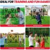 image:imageBAGAIL Football Throwing Net  5 or 9 Target Pockets Easy Setup HeavyDuty  Portable QB Accuracy Trainer Fun Target Practice Net for Football with Carry BagBlack