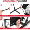 image:imageBAGAIL Football Throwing Net  5 or 9 Target Pockets Easy Setup HeavyDuty  Portable QB Accuracy Trainer Fun Target Practice Net for Football with Carry BagBlack