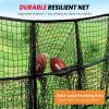 image:imageBAGAIL Football Throwing Net  5 or 9 Target Pockets Easy Setup HeavyDuty  Portable QB Accuracy Trainer Fun Target Practice Net for Football with Carry BagBlack