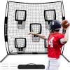 image:imageBAGAIL Football Throwing Net  5 or 9 Target Pockets Easy Setup HeavyDuty  Portable QB Accuracy Trainer Fun Target Practice Net for Football with Carry BagBlack