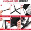 image:imageBAGAIL Football Throwing Net  5 or 9 Target Pockets Easy Setup HeavyDuty  Portable QB Accuracy Trainer Fun Target Practice Net for Football with Carry BagRed