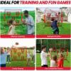 image:imageBAGAIL Football Throwing Net  5 or 9 Target Pockets Easy Setup HeavyDuty  Portable QB Accuracy Trainer Fun Target Practice Net for Football with Carry BagRed