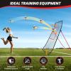 image:imageBAGAIL Volleyball Rebounder Net 7x4 Ft Bounce Back Training Equipment with Adjustable Angles for Practicing Volleying Bumping Spiking Easy Set Up ampamp Sturdy Base for Multi SportsRed