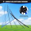 image:imageBAGAIL Volleyball Rebounder Net 7x4 Ft Bounce Back Training Equipment with Adjustable Angles for Practicing Volleying Bumping Spiking Easy Set Up ampamp Sturdy Base for Multi SportsBlue