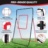 image:imageBAGAIL Volleyball Rebounder Net 7x4 Ft Bounce Back Training Equipment with Adjustable Angles for Practicing Volleying Bumping Spiking Easy Set Up ampamp Sturdy Base for Multi SportsRed