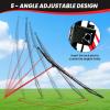 image:imageBAGAIL Volleyball Rebounder Net 7x4 Ft Bounce Back Training Equipment with Adjustable Angles for Practicing Volleying Bumping Spiking Easy Set Up ampamp Sturdy Base for Multi SportsRed