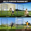 image:imageBAGAIL Volleyball Rebounder Net 7x4 Ft Bounce Back Training Equipment with Adjustable Angles for Practicing Volleying Bumping Spiking Easy Set Up ampamp Sturdy Base for Multi SportsBlue