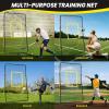 image:imageBAGAIL Volleyball Rebounder Net 7x4 Ft Bounce Back Training Equipment with Adjustable Angles for Practicing Volleying Bumping Spiking Easy Set Up ampamp Sturdy Base for Multi SportsYellow