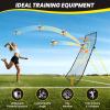 image:imageBAGAIL Volleyball Rebounder Net 7x4 Ft Bounce Back Training Equipment with Adjustable Angles for Practicing Volleying Bumping Spiking Easy Set Up ampamp Sturdy Base for Multi SportsYellow