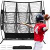 image:imageBAGAIL Football Throwing Net  5 or 9 Target Pockets Easy Setup HeavyDuty  Portable QB Accuracy Trainer Fun Target Practice Net for Football with Carry BagBlack