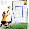 image:imageBAGAIL Volleyball Rebounder Net 7x4 Ft Bounce Back Training Equipment with Adjustable Angles for Practicing Volleying Bumping Spiking Easy Set Up ampamp Sturdy Base for Multi SportsBlue