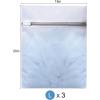 imageBAGAIL Laundry Bags Mesh Wash Bag for Intimates Lingerie and Delicates3PcsHoneycomb3MPearl WhiteFine Mesh