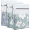 imageBAGAIL Laundry Bags Mesh Wash Bag for Intimates Lingerie and Delicates3PcsHoneycomb3MWhiteHoneycomb
