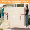 imageBAGAIL Mattress Bags for Moving Mattress Covers with Heavy Duty Handles Reusable Mattress Storage Bag for Moving SuppliesBeige KingBeige