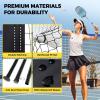 imageBAGAIL Outdoor Badminton Net Set with AntiSag Winch System  Official Size 20ft x 5ft 4 Rackets 3 Shuttlecocks Durable PE Net ampamp Carry Bag for Backyard Beach Family GamesBlue