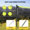 imageBAGAIL Outdoor Badminton Net Set with AntiSag Winch System  Official Size 20ft x 5ft 4 Rackets 3 Shuttlecocks Durable PE Net ampamp Carry Bag for Backyard Beach Family GamesYellow