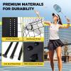imageBAGAIL Outdoor Badminton Net Set with AntiSag Winch System  Official Size 20ft x 5ft 4 Rackets 3 Shuttlecocks Durable PE Net ampamp Carry Bag for Backyard Beach Family GamesYellow