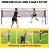 imageBAGAIL Outdoor Badminton Net Set with AntiSag Winch System  Official Size 20ft x 5ft 4 Rackets 3 Shuttlecocks Durable PE Net ampamp Carry Bag for Backyard Beach Family GamesRed