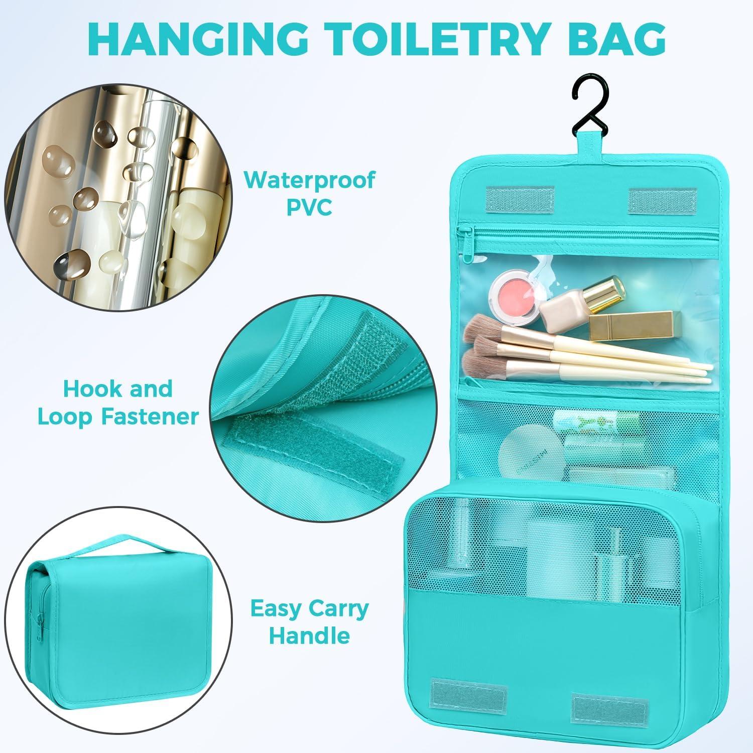 imageBAGAIL 9 Set Packing Cubes Luggage Packing Organizers for Travel AccessoriesBlue Green