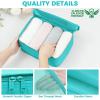 imageBAGAIL 9 Set Packing Cubes Luggage Packing Organizers for Travel AccessoriesBlue Green