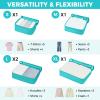 imageBAGAIL 9 Set Packing Cubes Luggage Packing Organizers for Travel AccessoriesBlue Green