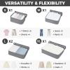 imageBAGAIL 9 Set Packing Cubes Luggage Packing Organizers for Travel AccessoriesPewter Color