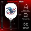 imageBAGAIL Pickleball Paddles USAPA Approved Fiberglass Surface Pickleball Set Lightweight Pickle Ball Rackets with 4 Balls 1 Bag Designed in California for Traction and StabilityEagle