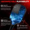 imageBAGAIL Pickleball Paddles USAPA Approved Fiberglass Surface Pickleball Set Lightweight Pickle Ball Rackets with 4 Balls 1 Bag Designed in California for Traction and StabilitySky