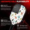 imageBAGAIL Pickleball Paddles USAPA Approved Fiberglass Surface Pickleball Set Lightweight Pickle Ball Rackets with 4 Balls 1 Bag Designed in California for Traction and StabilityRacket