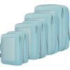 imageBAGAIL 4 Set6 Set8 Set Compression Packing Cubes Travel Accessories Expandable Packing Organizers Half Mesh 6Pink06Dusty Blue