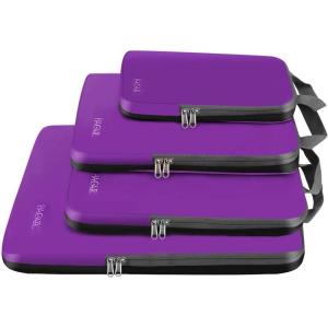 imageBAGAIL 4 Set6 Set8 Set Compression Packing Cubes Travel Accessories Expandable Packing Organizers Half Mesh 6Pink4Purple