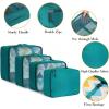 image:imageBAGAIL 8 Set Packing Cubes Luggage Packing Organizer Bags for Travel AccessoriesBlue paisleyAqua Color