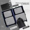 image:imageBAGAIL 8 Set Packing Cubes Luggage Packing Organizer Bags for Travel AccessoriesBlue paisleyBlack