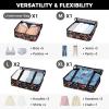 image:imageBAGAIL 8 Set Packing Cubes Luggage Packing Organizer Bags for Travel AccessoriesBlue paisleyBlack Floral