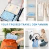 image:imageBAGAIL 8 Set Packing Cubes Luggage Packing Organizer Bags for Travel AccessoriesBlue paisleyBlue paisley