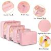 image:imageBAGAIL 8 Set Packing Cubes Luggage Packing Organizer Bags for Travel AccessoriesBlue paisleyBlush Pink