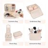image:imageBAGAIL 8 Set Packing Cubes Luggage Packing Organizer Bags for Travel AccessoriesBlue paisleyCream