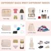 image:imageBAGAIL 8 Set Packing Cubes Luggage Packing Organizer Bags for Travel AccessoriesBlue paisleyCream