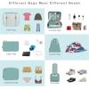 image:imageBAGAIL 8 Set Packing Cubes Luggage Packing Organizer Bags for Travel AccessoriesBlue paisleyDusty Blue