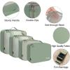 image:imageBAGAIL 8 Set Packing Cubes Luggage Packing Organizer Bags for Travel AccessoriesBlue paisleyMatcha Green
