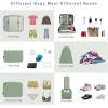 image:imageBAGAIL 8 Set Packing Cubes Luggage Packing Organizer Bags for Travel AccessoriesBlue paisleyMatcha Green