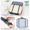 image:imageBAGAIL 8 Set Packing Cubes Luggage Packing Organizer Bags for Travel AccessoriesBlue paisleyNavy Leaf