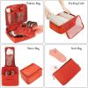 image:imageBAGAIL 8 Set Packing Cubes Luggage Packing Organizer Bags for Travel AccessoriesBlue paisleyOrange