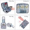 image:imageBAGAIL 8 Set Packing Cubes Luggage Packing Organizer Bags for Travel AccessoriesBlue paisleyRed Flamingo