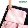 image:imageBAGAIL 8 Set Packing Cubes Luggage Packing Organizer Bags for Travel AccessoriesBlue paisleyWhite and Pink Stripe