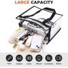 image:imageBAGAIL Clear Bags 12x6x12 Stadium Approved Clear Tote Bag with Zipper Closure Crossbody Shoulder Bag with Adjustable StrapBlack