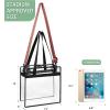 image:imageBAGAIL Clear Bags 12x6x12 Stadium Approved Clear Tote Bag with Zipper Closure Crossbody Shoulder Bag with Adjustable StrapEthnic Arrow