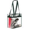 image:imageBAGAIL Clear Bags 12x6x12 Stadium Approved Clear Tote Bag with Zipper Closure Crossbody Shoulder Bag with Adjustable StrapGreen